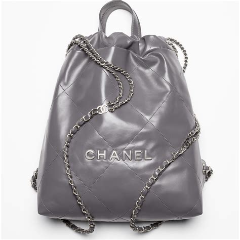 grey chanel backpack|chanel backpack ioffer.